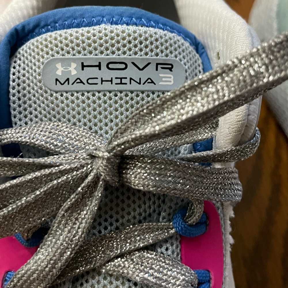 Under Armour White and Pink Athletic Sneakers - Picture 4 of 8